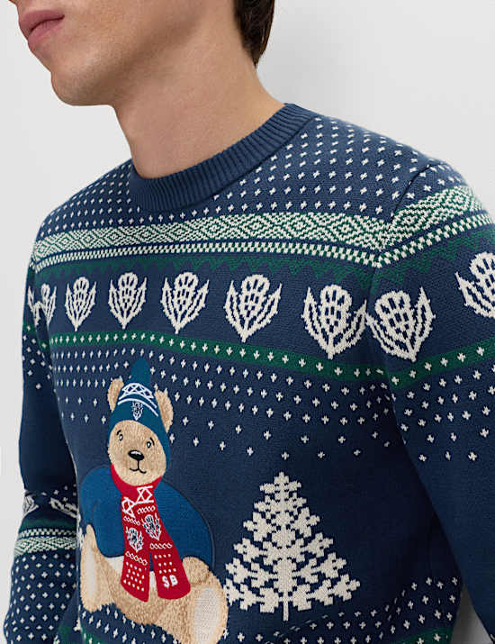 Pure Cotton Spencer Bear™ Scotland Jumper