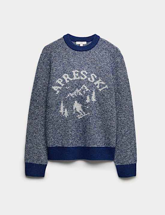 Après skitrui met ronde hals