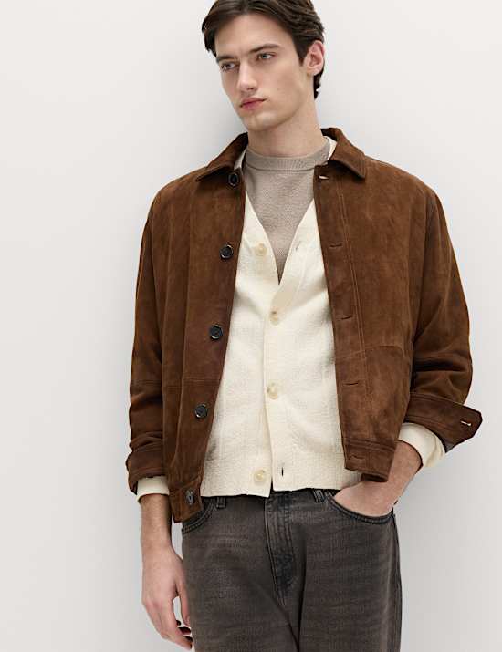 Cotton Rich Boucl&eacute; Knitted Cardigan