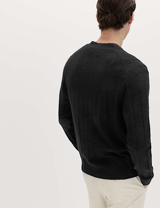 Cotton Rich Boucl&eacute; Knitted Cardigan