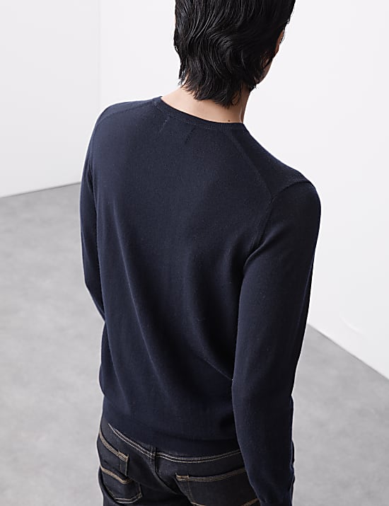 Pure Extra Fine Merino Wool Crew Neck Jumper