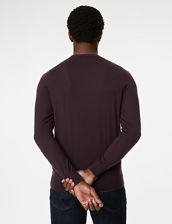 Pure Extra Fine Merino Wool Crew Neck Jumper