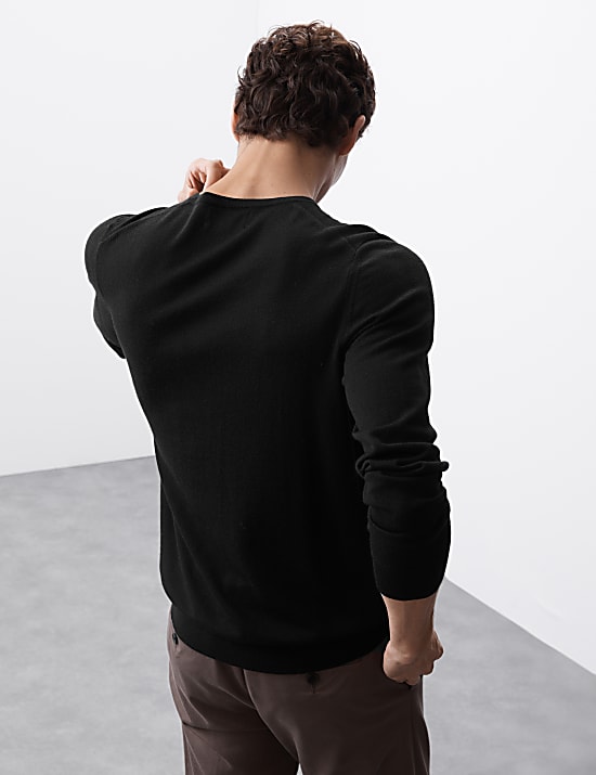 Pure Extra Fine Merino Wool Crew Neck Jumper
