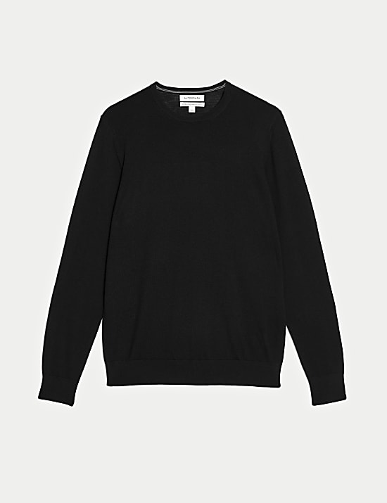 Pure Extra Fine Merino Wool Crew Neck Jumper
