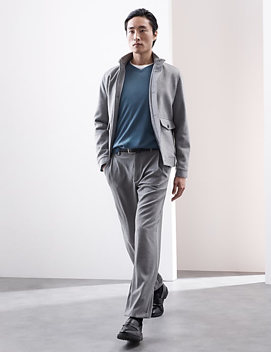 Pure Extra Fine Merino Wool V-Neck Jumper