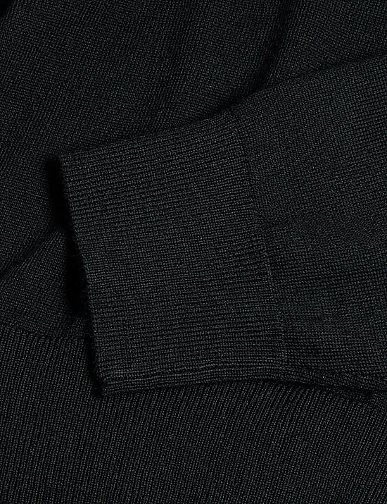 Pure Extra Fine Merino Wool Half Zip Jumper
