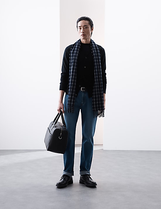 Pure Extra Fine Merino Wool V-Neck Cardigan