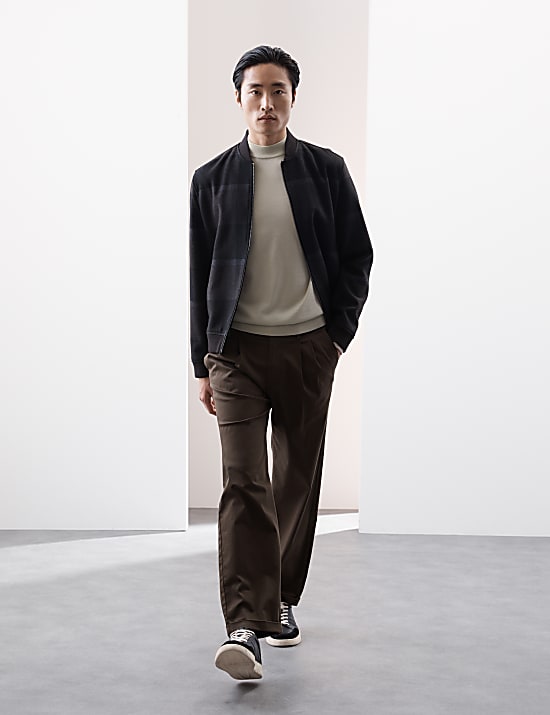 Πουλόβερ ζιβάγκο από μαλλί Merino Extra Fine