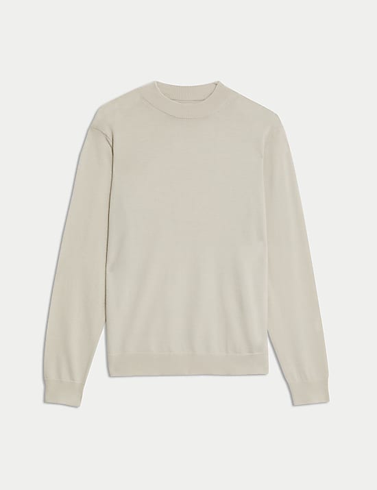 Πουλόβερ ζιβάγκο από μαλλί Merino Extra Fine