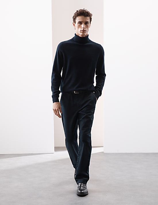 Rollkragenpullover aus reinem Kaschmir