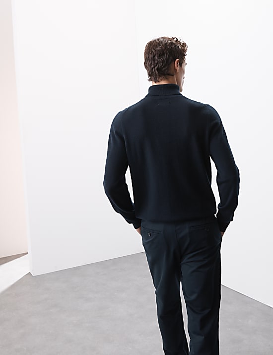 Rollkragenpullover aus reinem Kaschmir