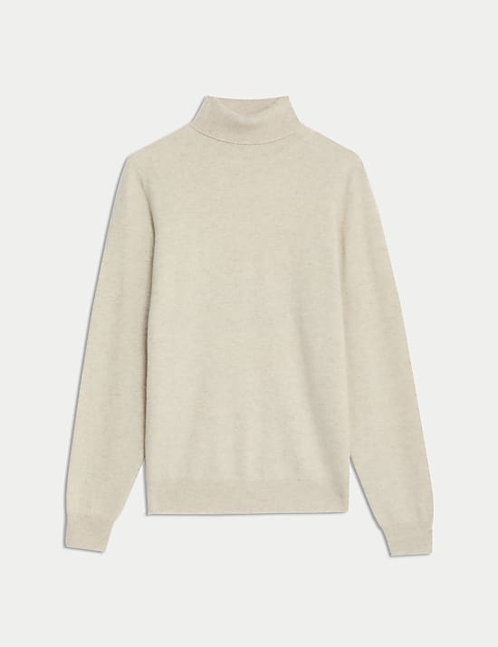 Pure Cashmere Roll Neck Jumper