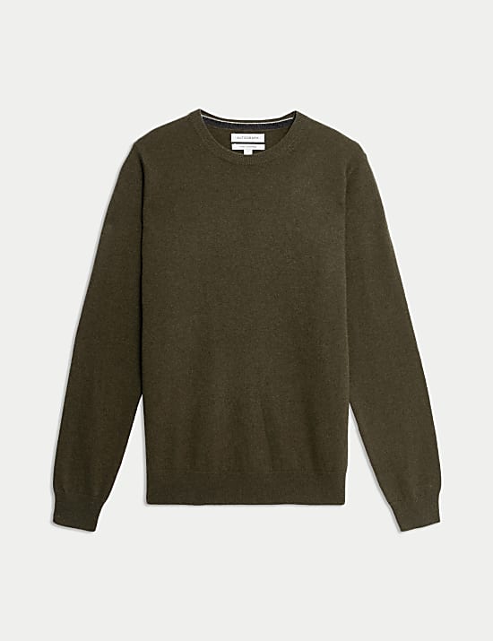 Πουλόβερ με κλειστή στρογγυλή λαιμόκοψη από 100% κασμίρι