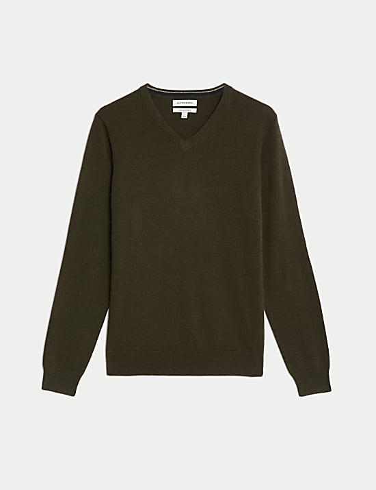 Pure Cashmere V-Neck Jumper