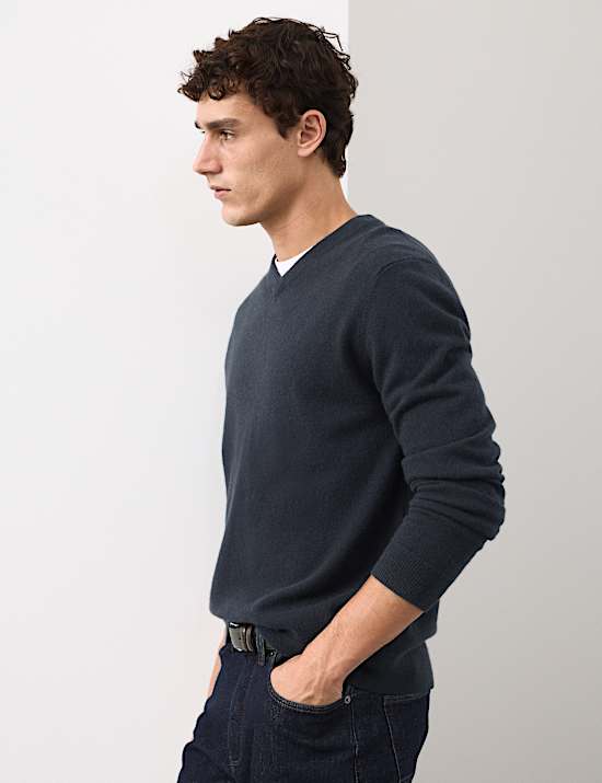Pure Cashmere V-Neck Jumper