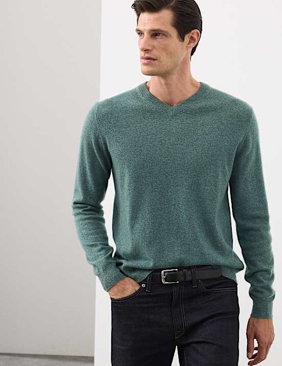 Pure Cashmere V-Neck Jumper