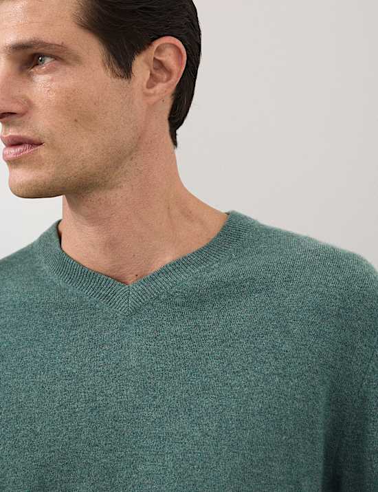 Pure Cashmere V-Neck Jumper