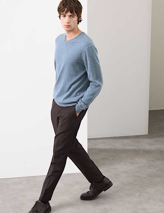 Pure Cashmere V-Neck Jumper