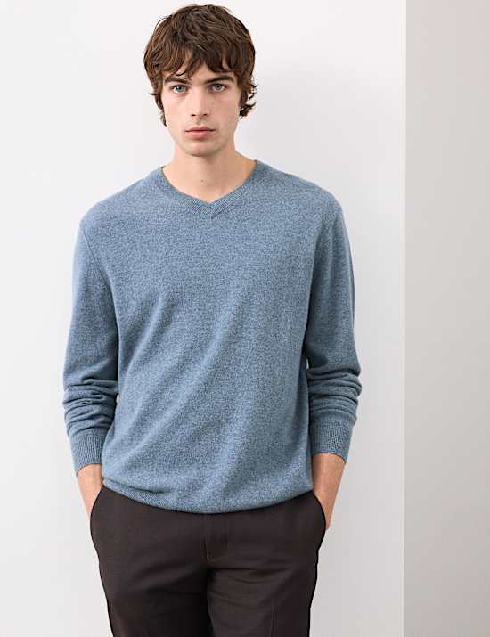 Pure Cashmere V-Neck Jumper