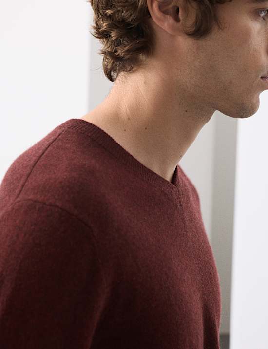 Pure Cashmere V-Neck Jumper