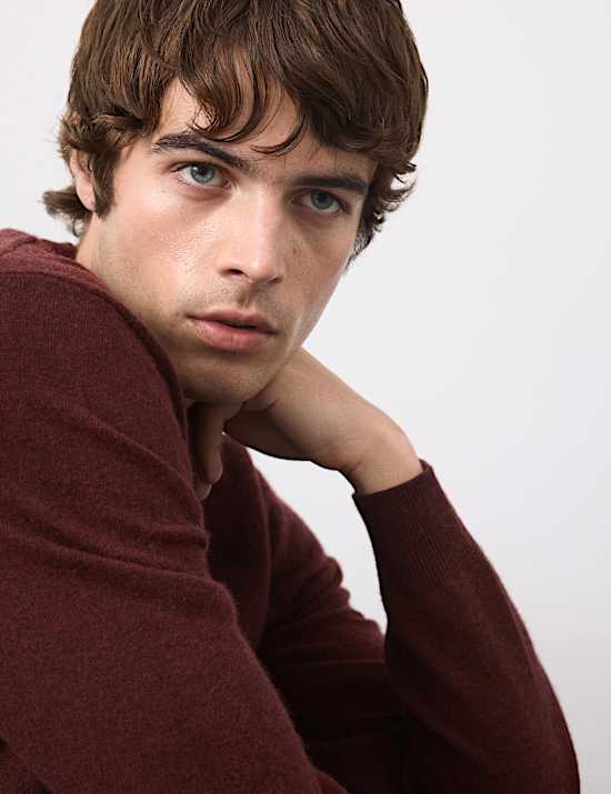 Pure Cashmere V-Neck Jumper