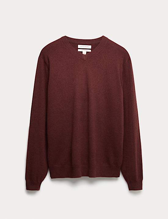 Pure Cashmere V-Neck Jumper