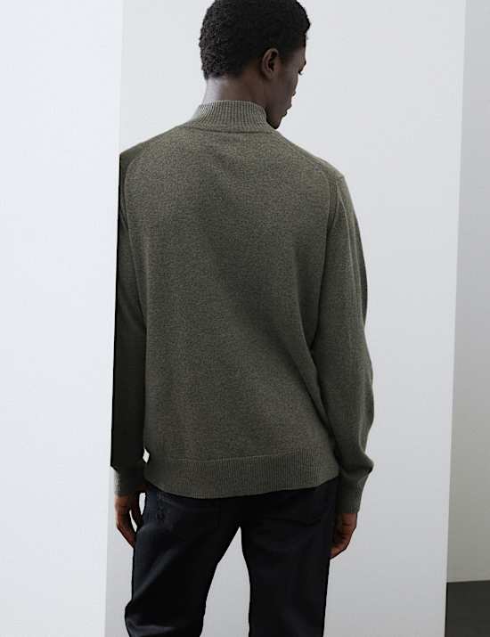 Pure Cashmere Half Zip Jumper