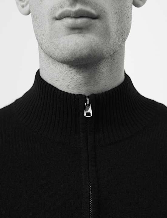 Pure Cashmere Half Zip Jumper