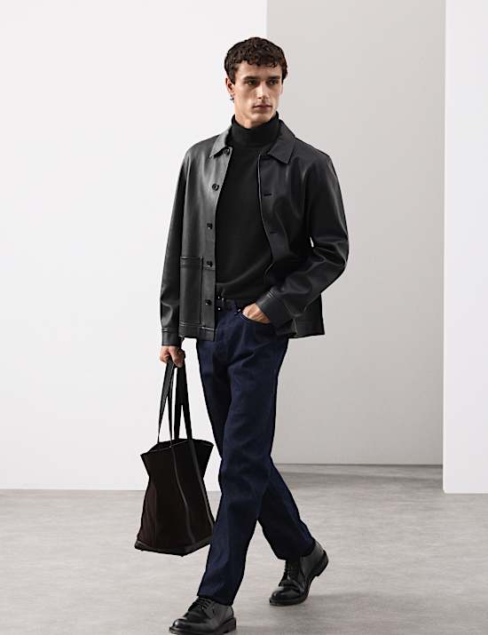 Pure Cashmere Roll Neck Jumper