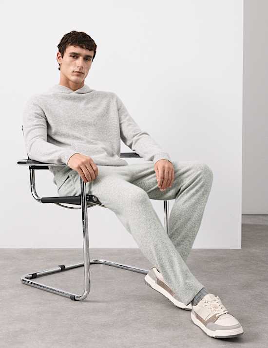 Pure Cashmere Knitted Joggers