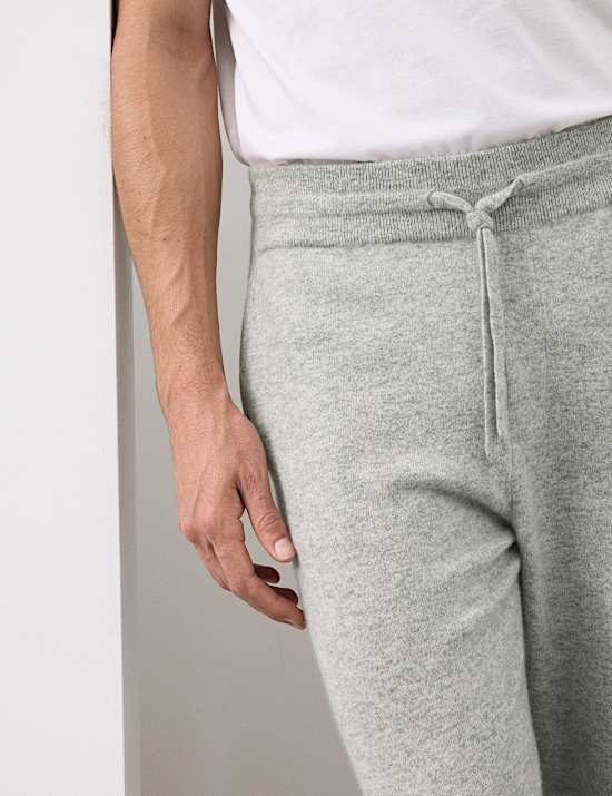 Pure Cashmere Knitted Joggers