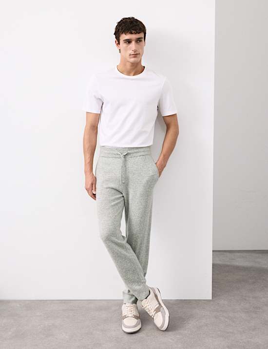 Pure Cashmere Knitted Joggers