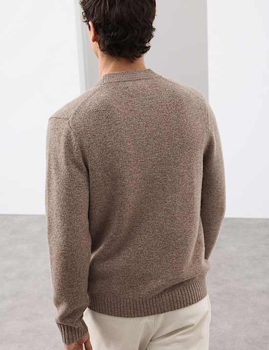 Cardigan en tricot épais de laine cachemire mélangée