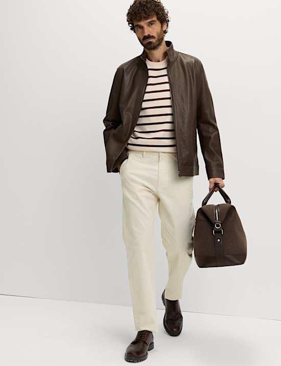 Cotton Rich Striped Knitted T-Shirt