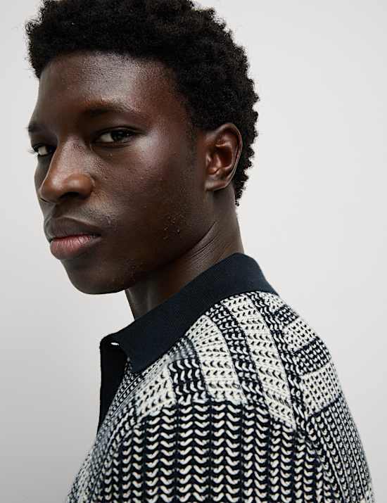 Proužkovan&eacute; pleten&eacute; polotriko ze 100% bavlny