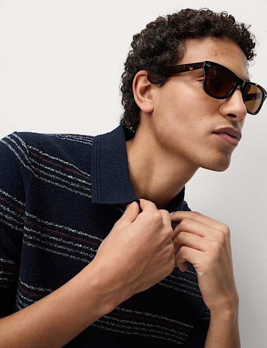 Cotton Rich Knitted Polo Shirt