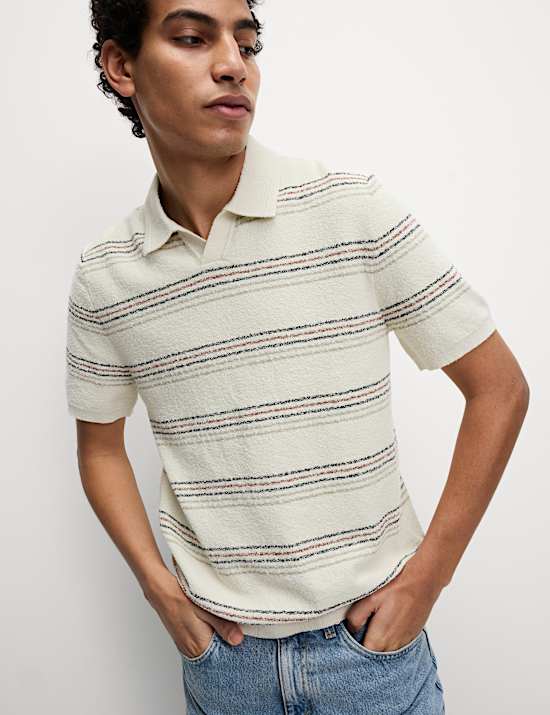 Cotton Rich Knitted Polo Shirt