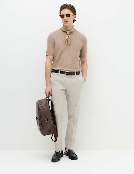 Cotton Rich Textured Knitted T-Shirt