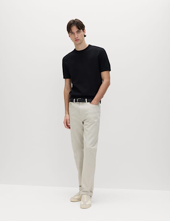 Cotton Rich Textured Knitted T-Shirt