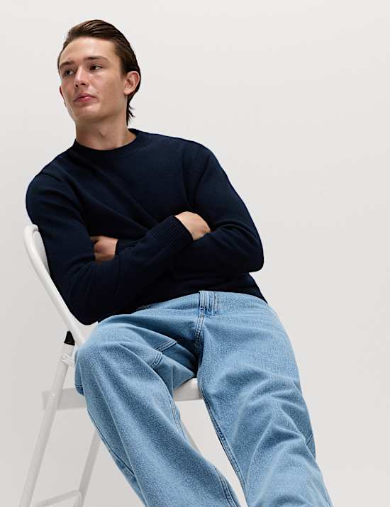 Pure Lambswool Crew Neck Jumper