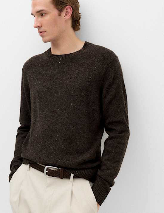Pull 100 % laine d'agneau &agrave; encolure ronde