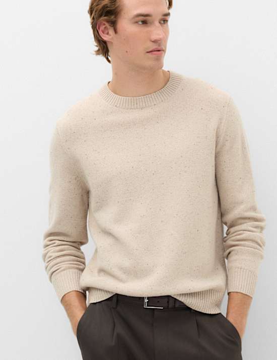 Pull 100 % laine d'agneau &agrave; encolure ronde
