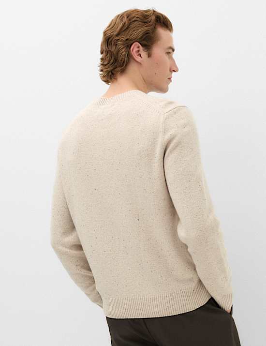Pull 100 % laine d'agneau &agrave; encolure ronde