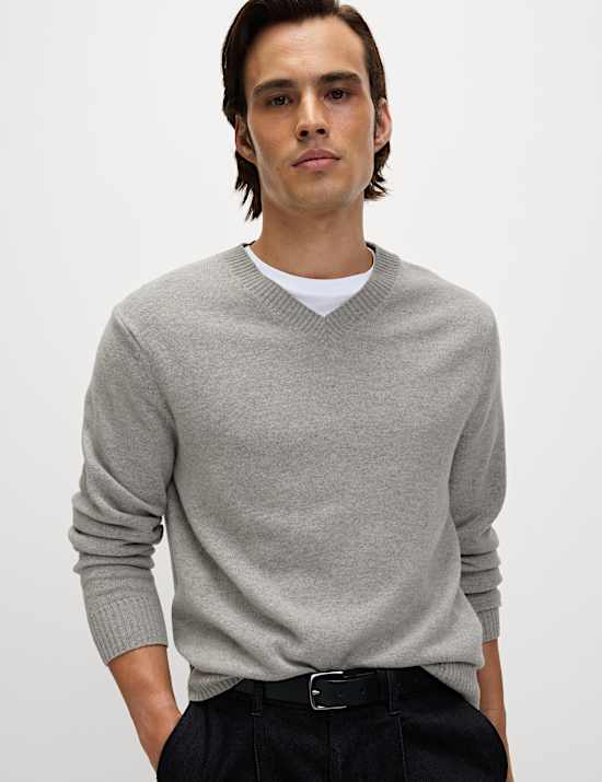 Pure Lambswool V-Neck Jumper