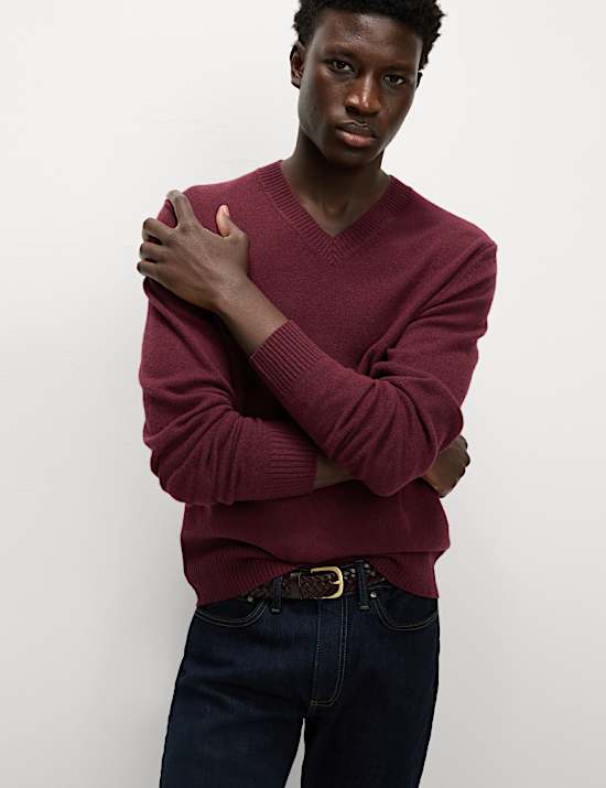 Pure Lambswool V-Neck Jumper