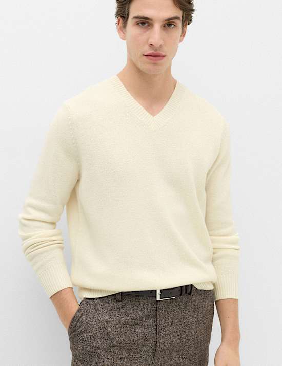 Pure Lambswool V-Neck Jumper
