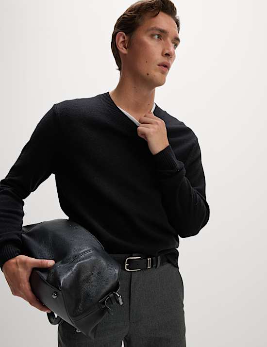 Pull 100 % laine d'agneau à col en V