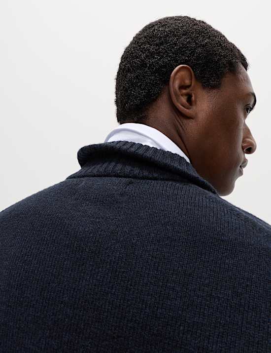 Lambswool Blend Half Zip Jumper