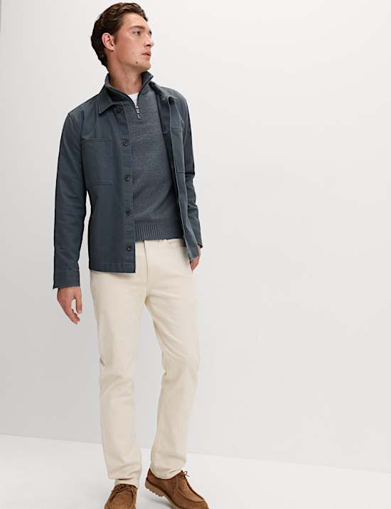 Lambswool Blend Half Zip Jumper