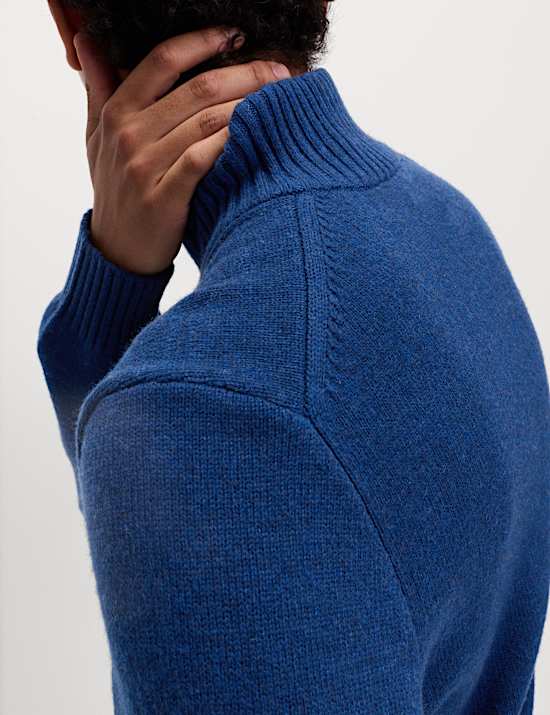 Lambswool Blend Half Zip Jumper